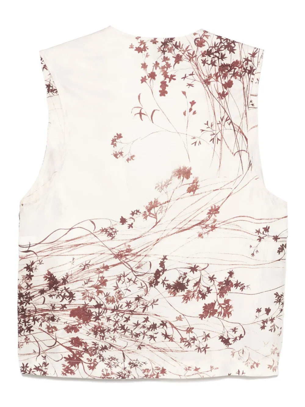 Printed Silk Gilet