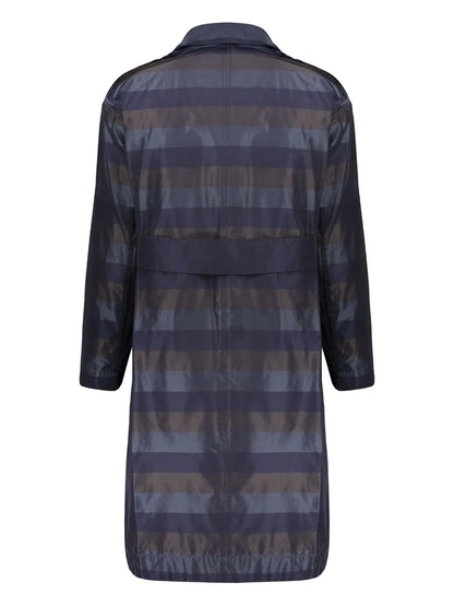 Striped Trench Coat