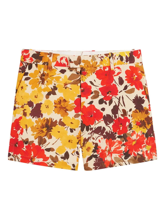 Floral-Print Cotton Shorts