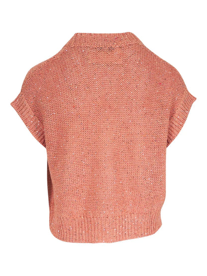 V-Neck Knitted Top