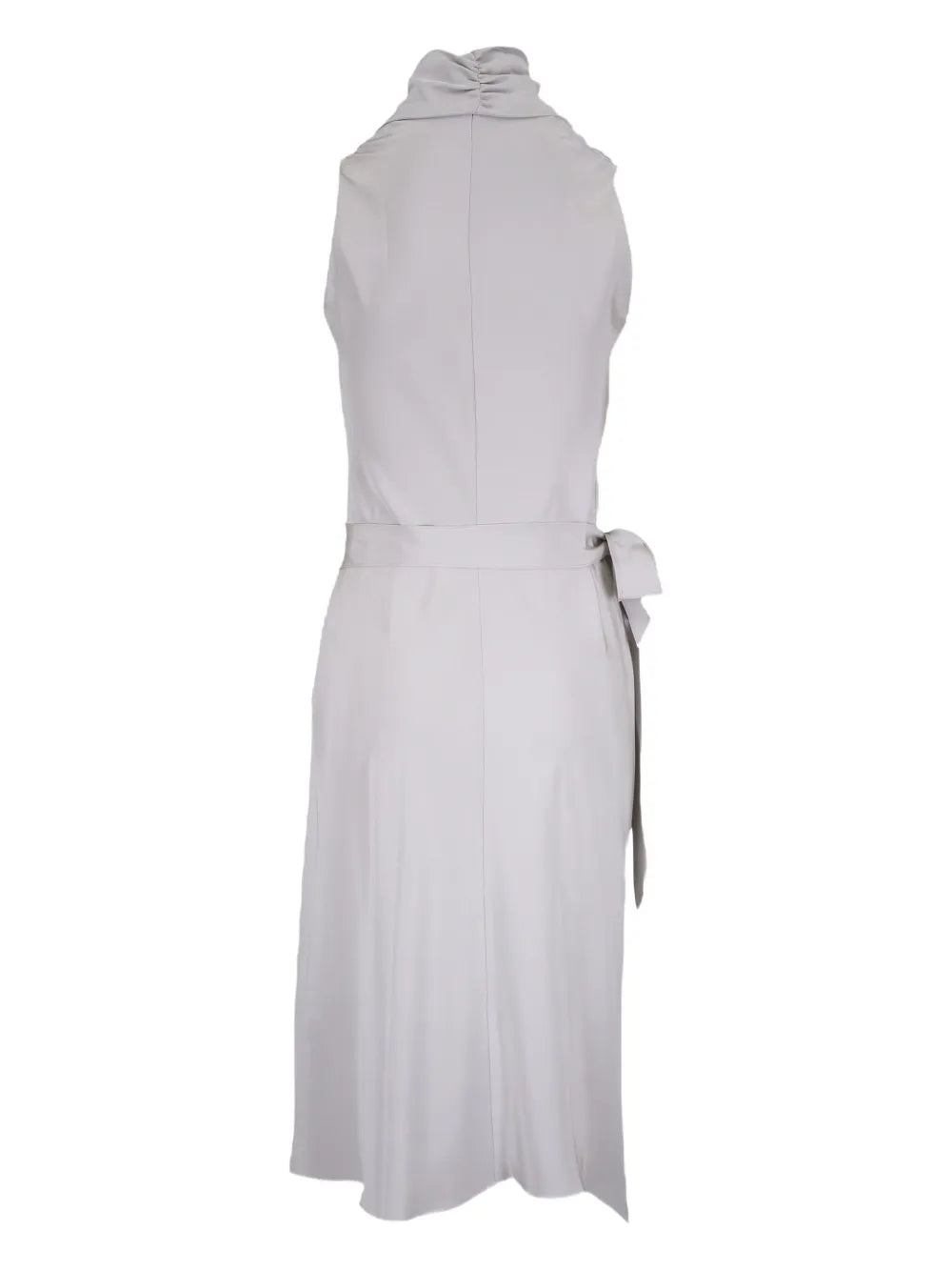 Wrap-Detail Midi Dress