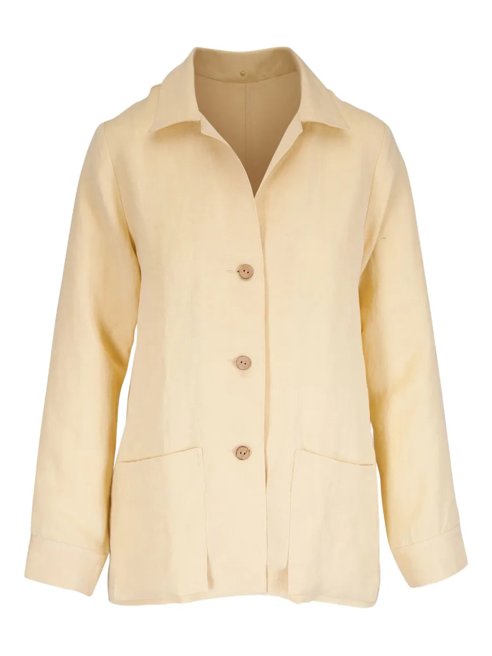 Button-Up Long-Sleeve Jacket