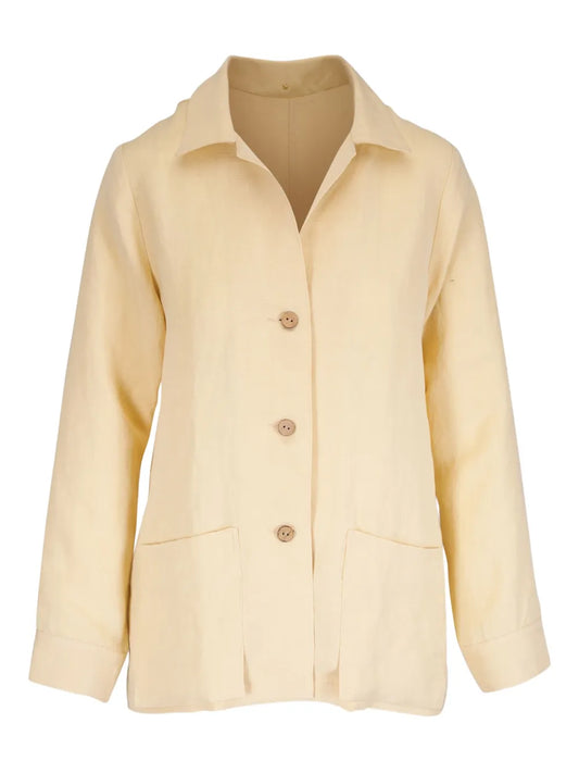 Button-Up Long-Sleeve Jacket
