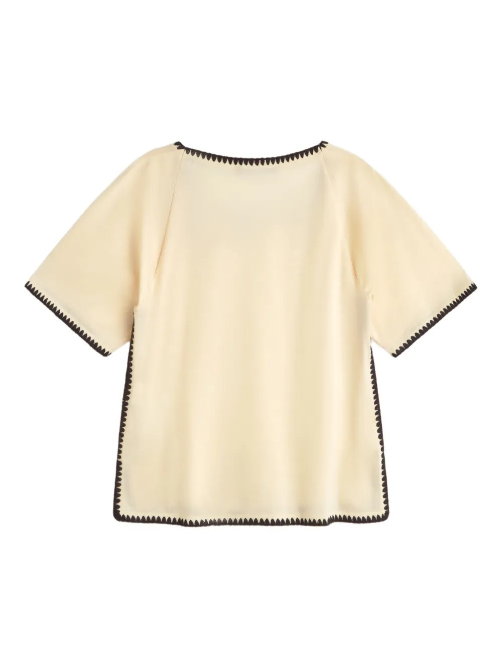Square-Neck Short-Sleeve Top