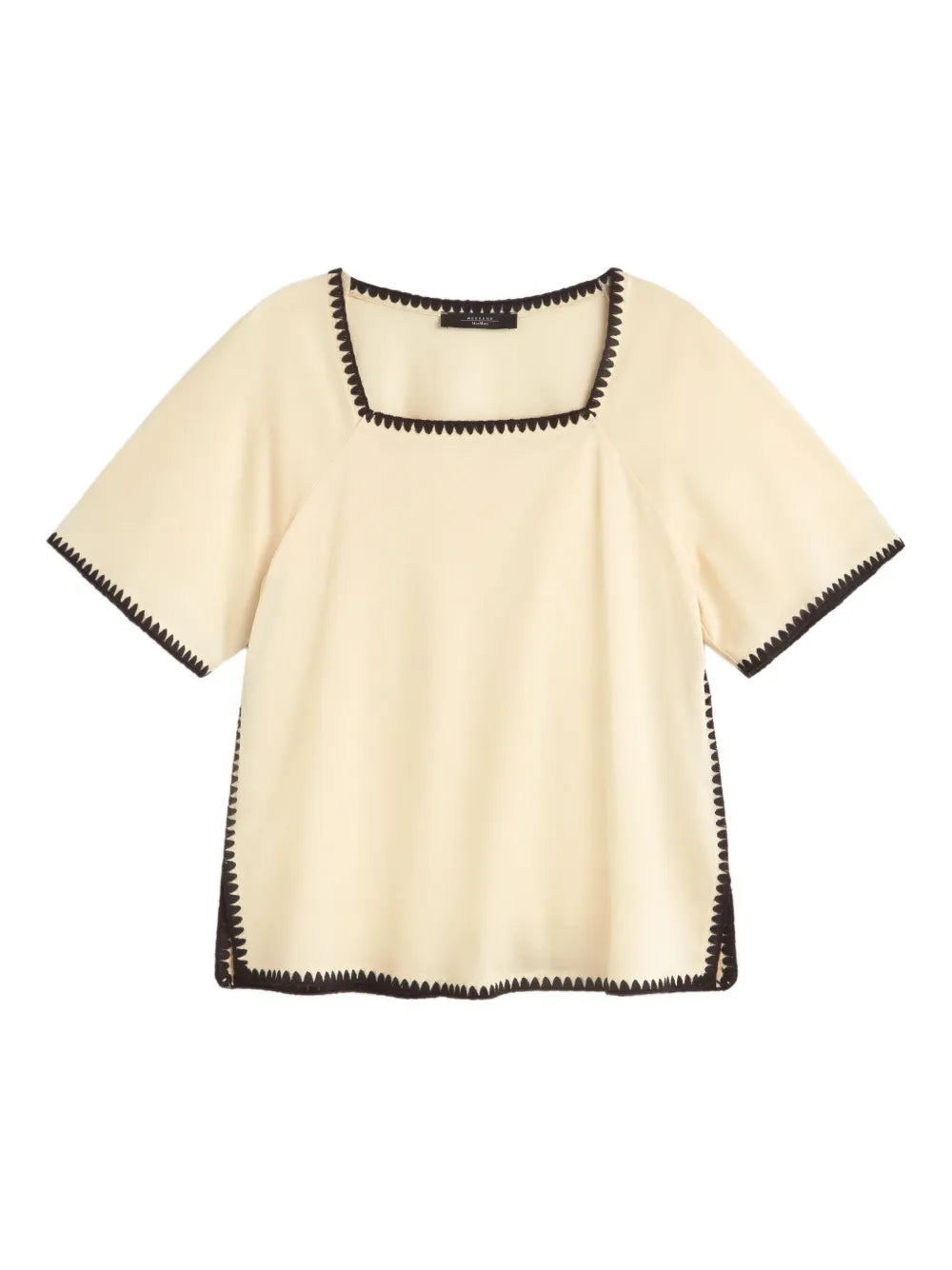 Square-Neck Short-Sleeve Top
