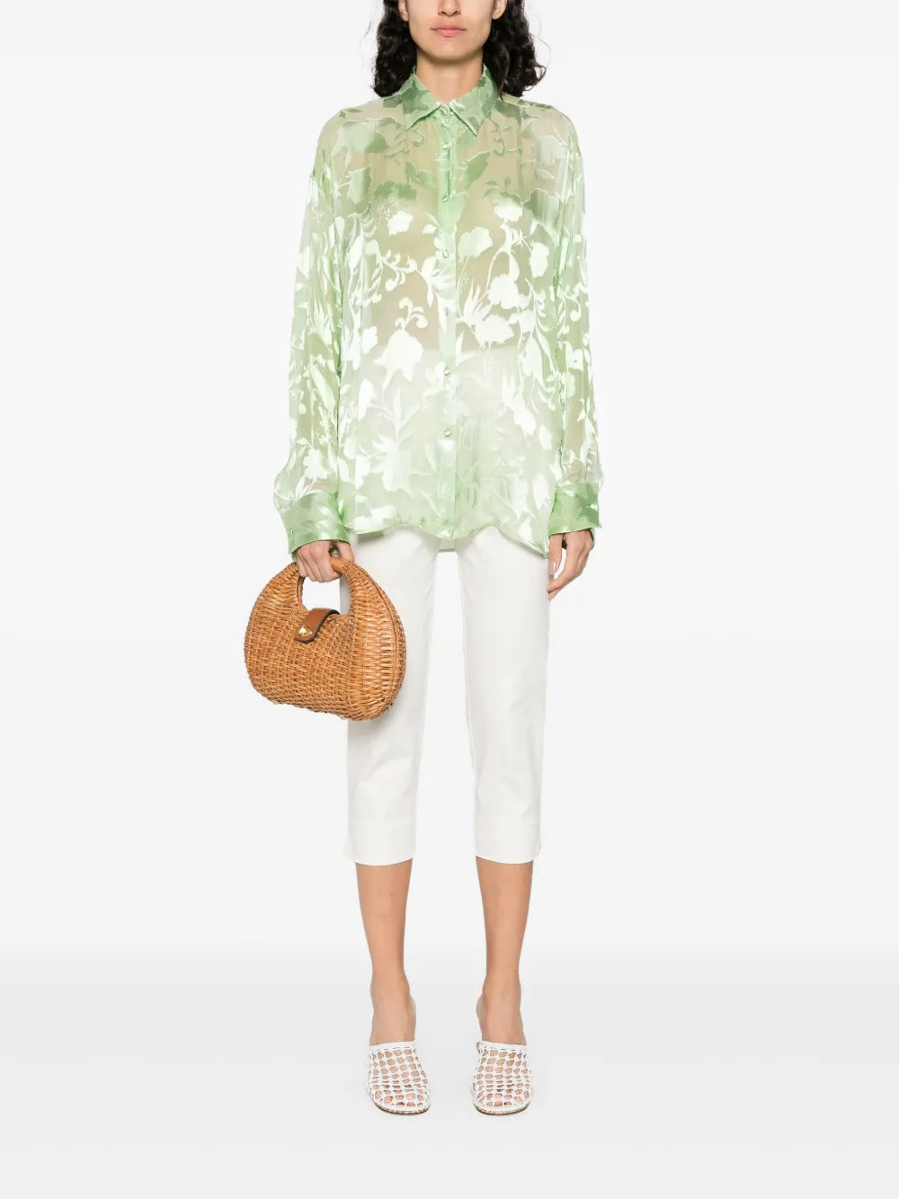 Floral-Jacquard Shirt