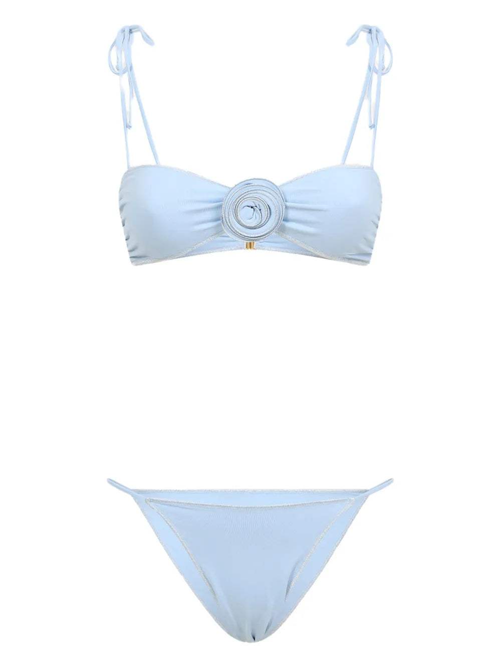 Floral-Appliqué Bikini