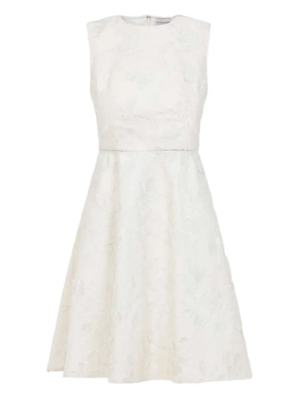 Floral-Embroidered Midi Dress