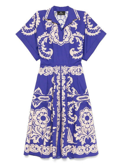 Printed Midi Dress