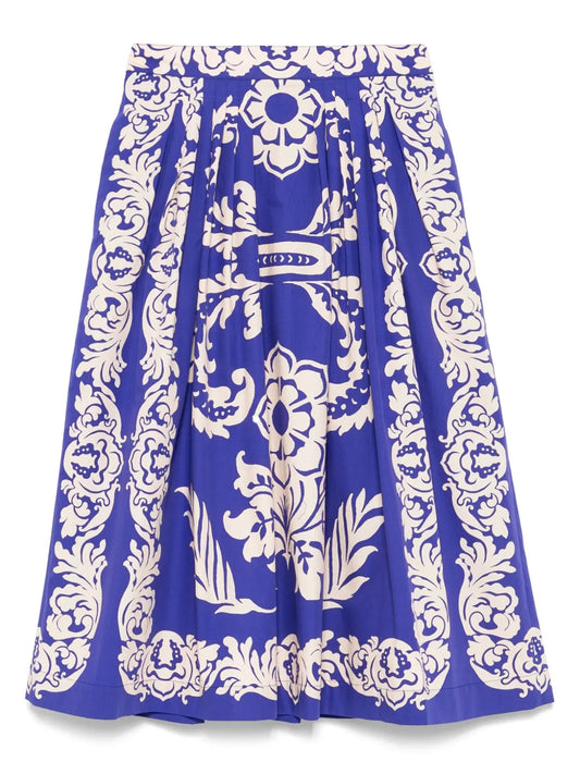 Printed Midi Skirt
