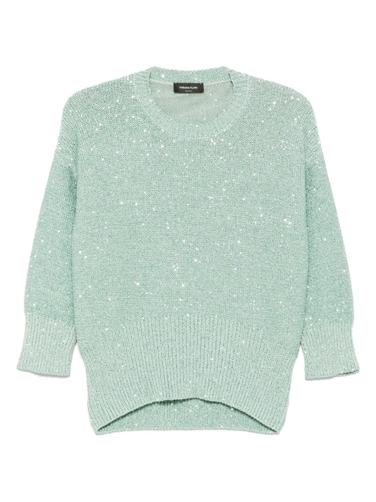 Sequin-Embellished Sweater