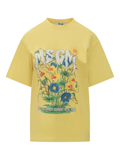 Floral Graphic Oversized T-Shirt
