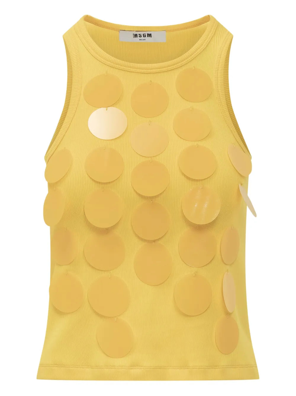 Disc-Embellished Tank Top