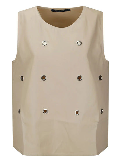 Eyelet-Detailing Top