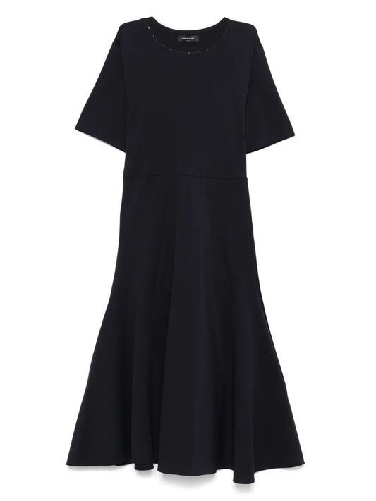 Bead-Detail Midi Dress