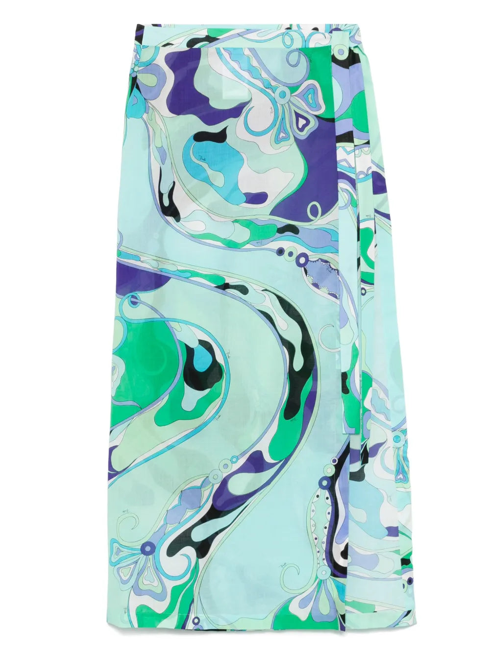Printed Midi Skirt