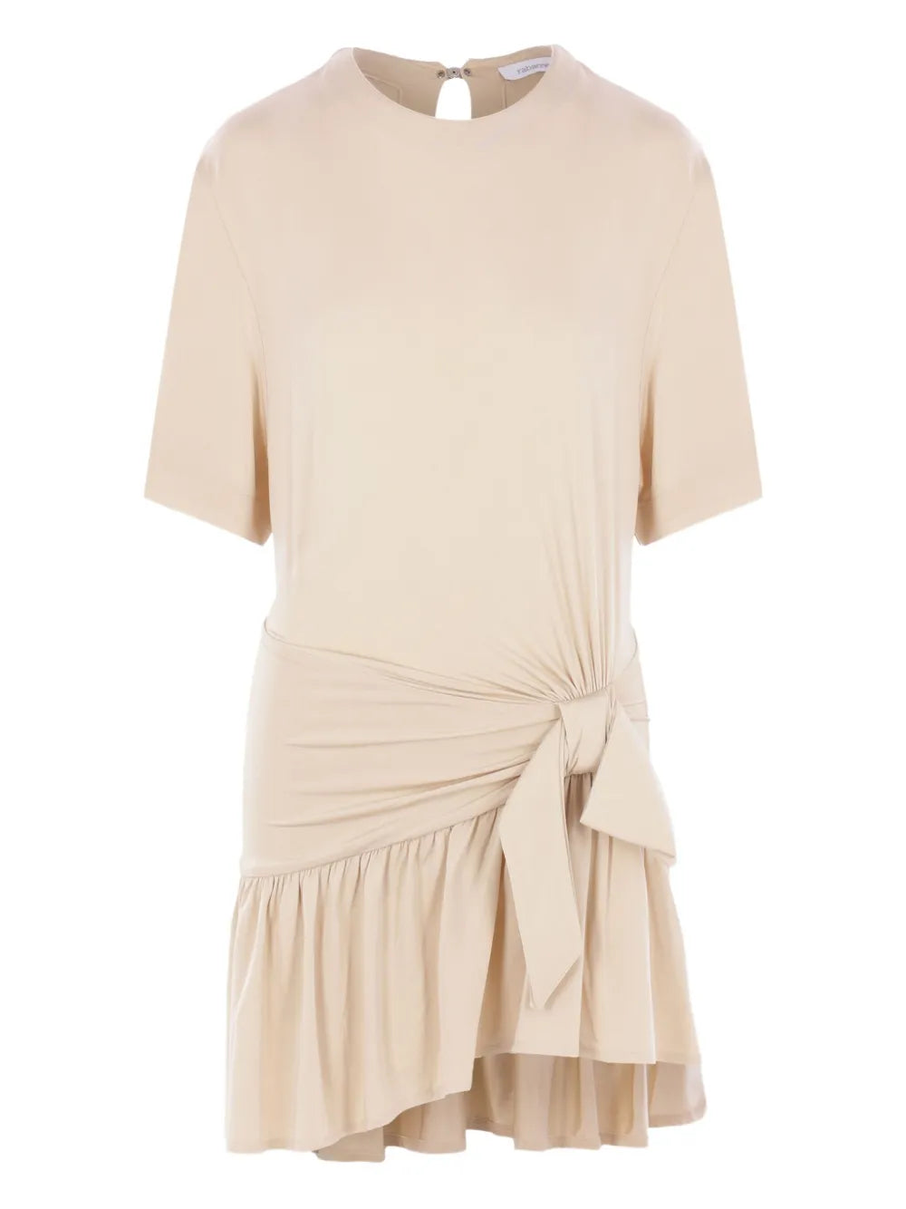 Tie-Detail Ruffle Dress