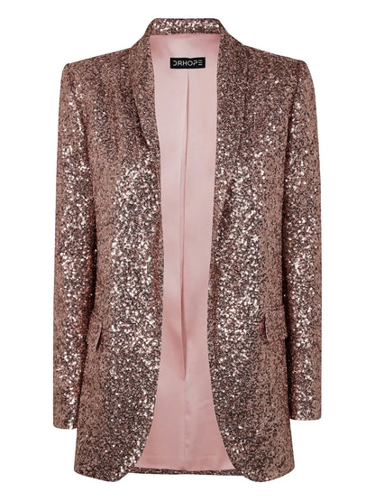 Sequin-Embellished Blazer