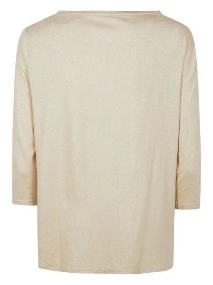 Metallic-Threading Sweater