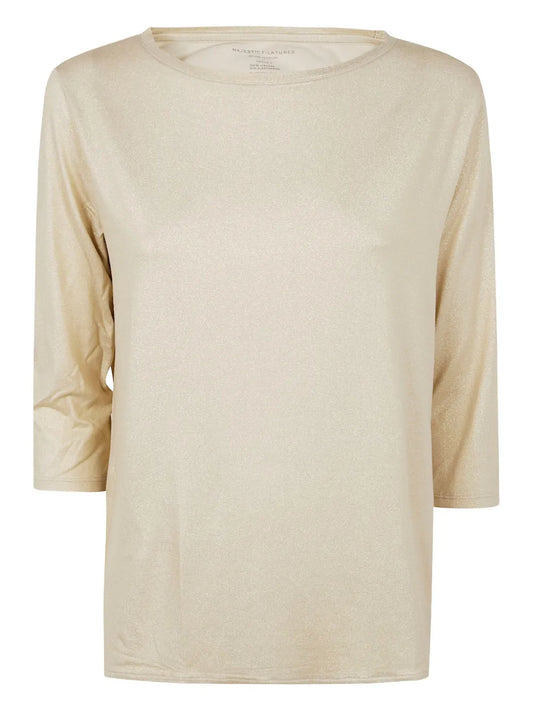 Metallic-Threading Sweater
