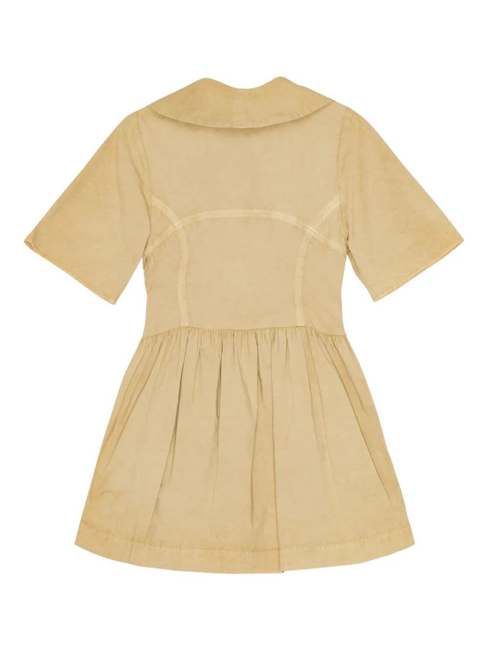 Washed Stretch-Cotton Mini Dress