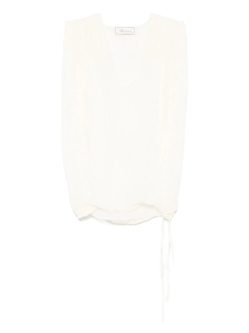 Pleated Silk Top