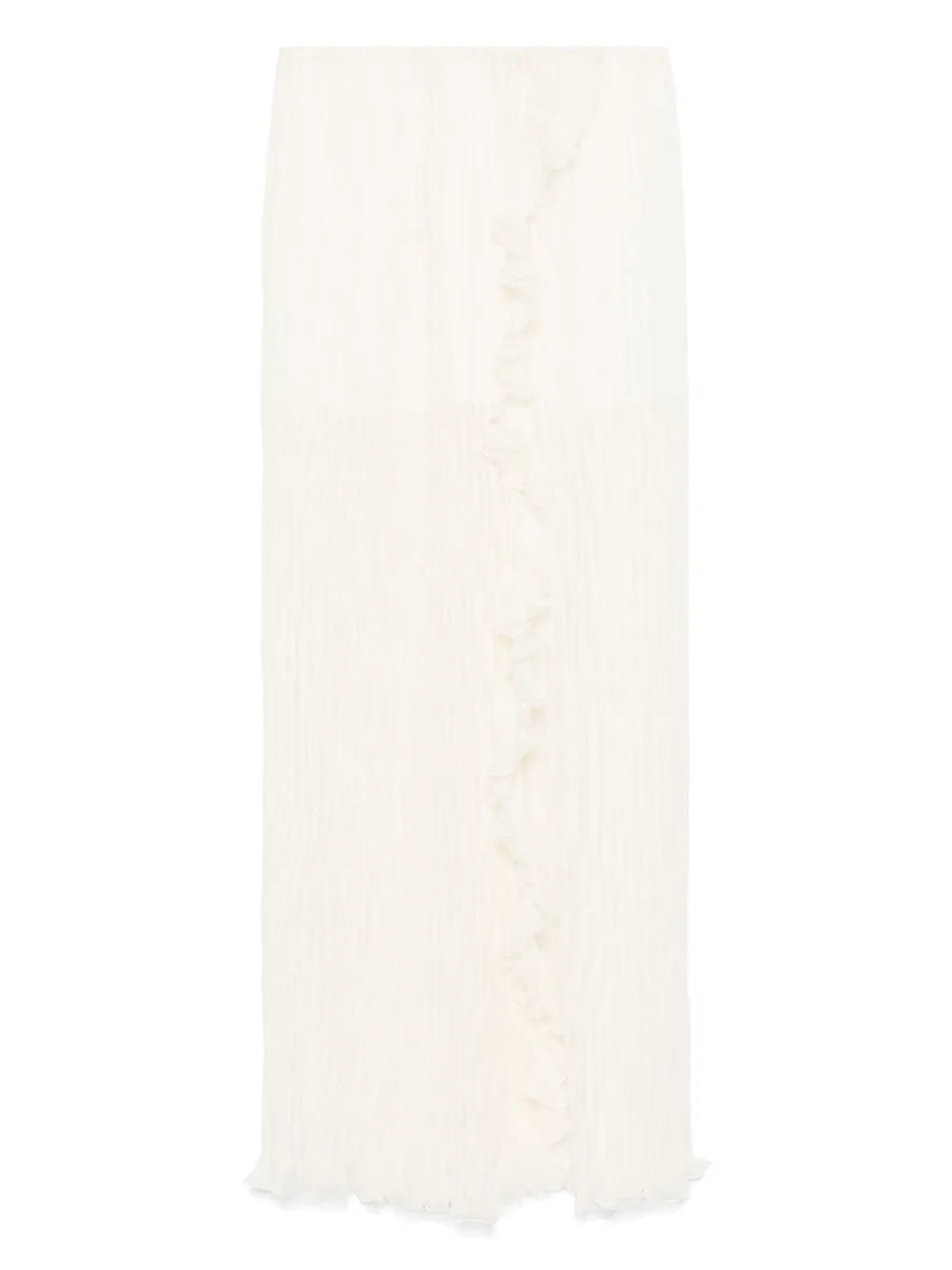 Pleated Chiffon Maxi Dress