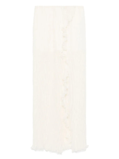Pleated Chiffon Maxi Dress
