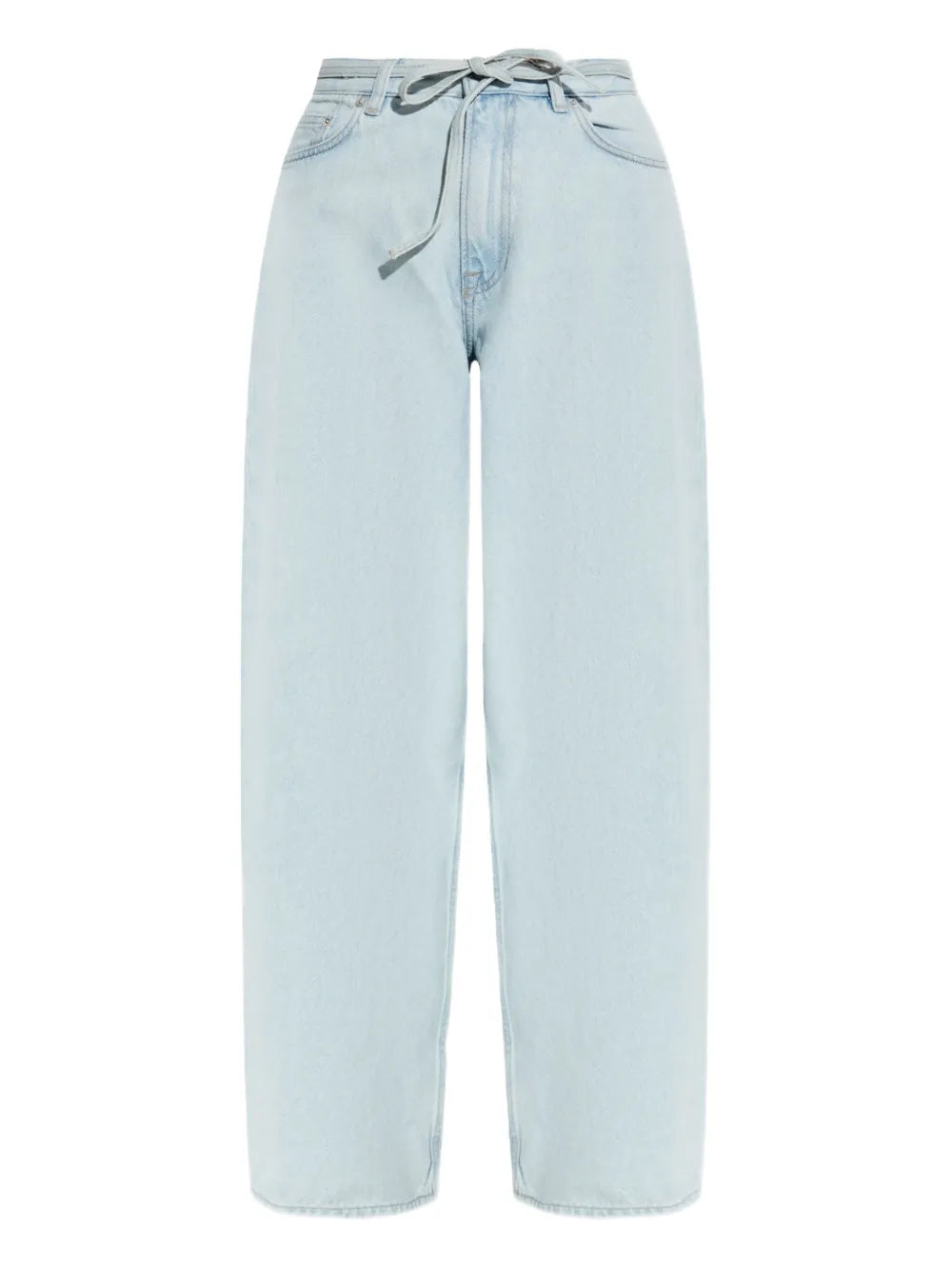 Drawstring Cotton Jeans