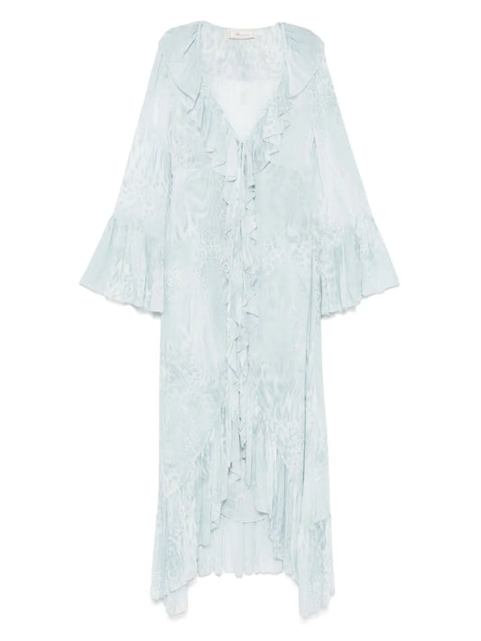 Printed Chiffon Maxi Dress