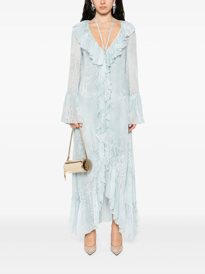 Printed Chiffon Maxi Dress