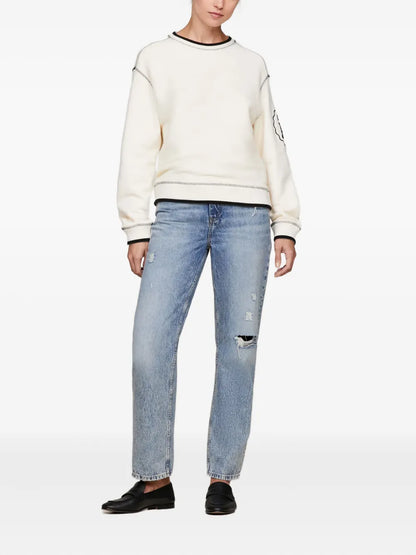 Ripped-Detail Jeans