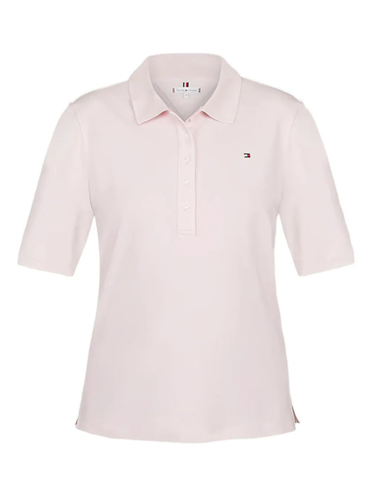 Stretch-Design Polo Top