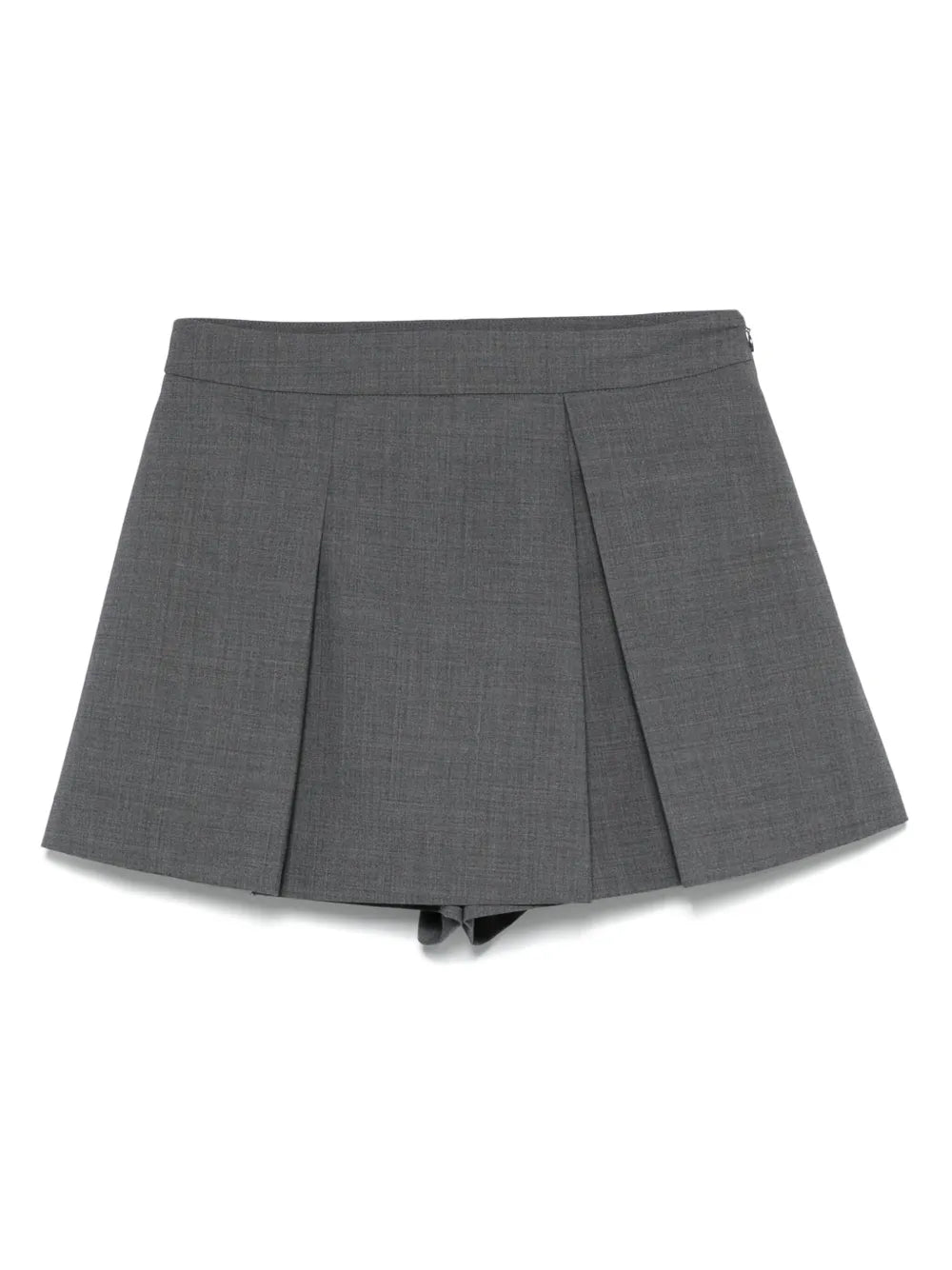 Pleated Mini Shorts