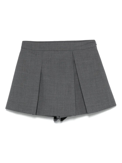 Pleated Mini Shorts