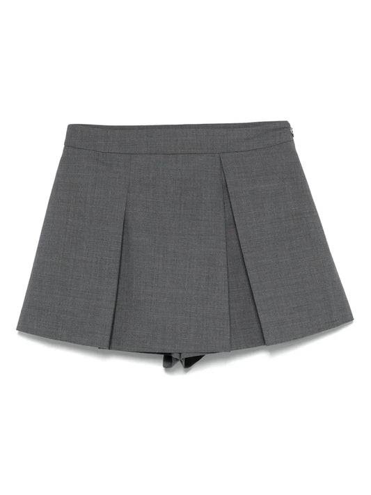 Pleated Mini Shorts
