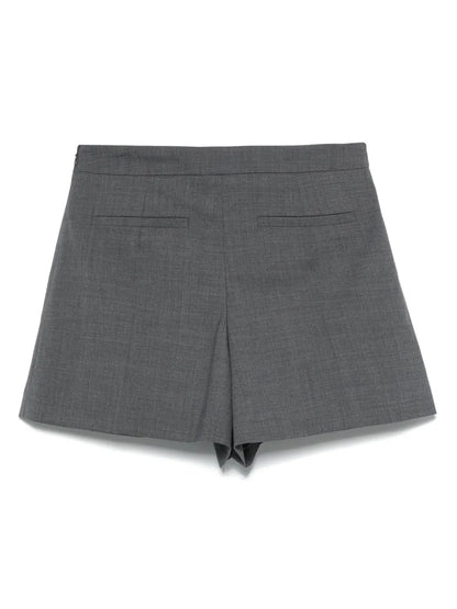 Pleated Mini Shorts