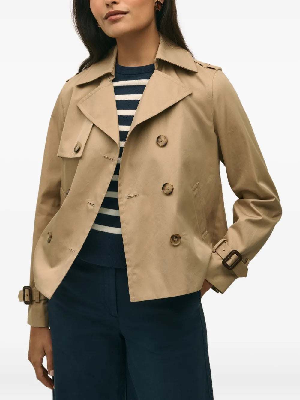 Double-Breasted Trench Jacket