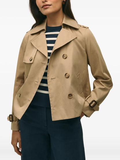 Double-Breasted Trench Jacket