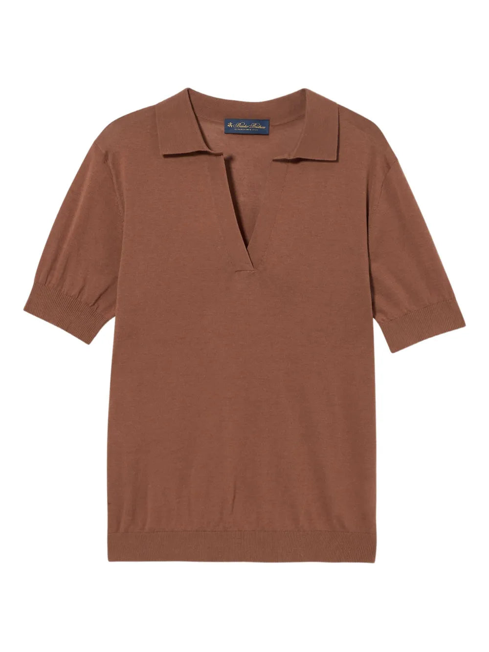 Cotton-Blend Polo Top