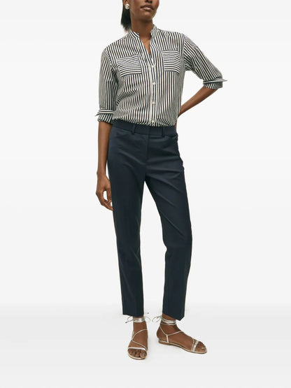 Striped Button-Up Shirt