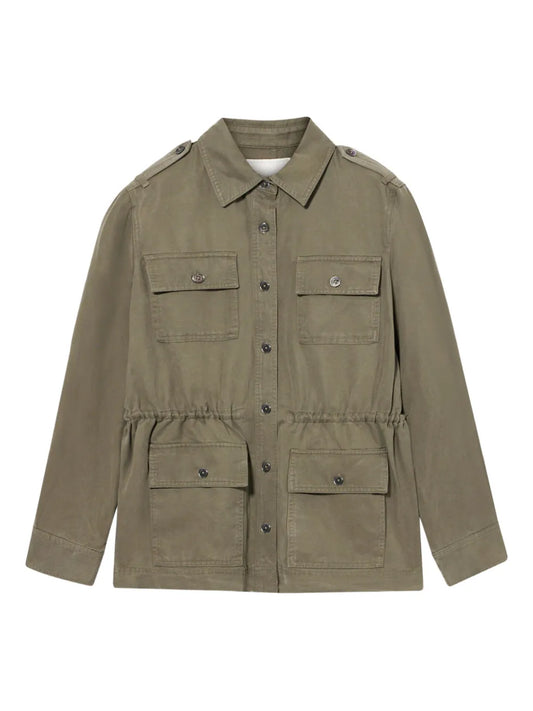 Drawstring-Waist Utility Jacket