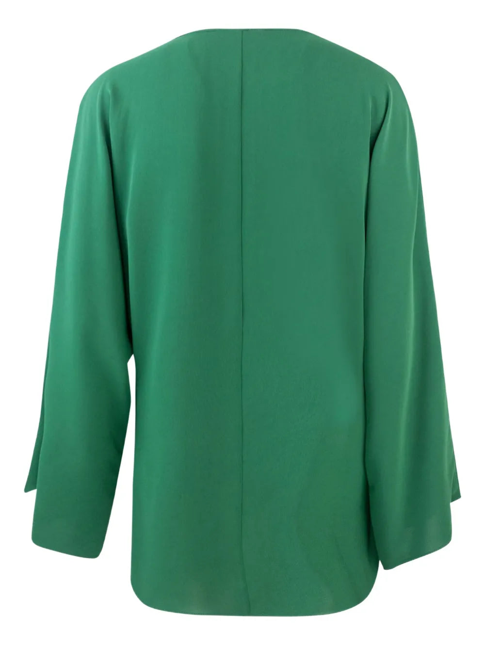 Umile Keyhole-Detail Long-Sleeve Blouse
