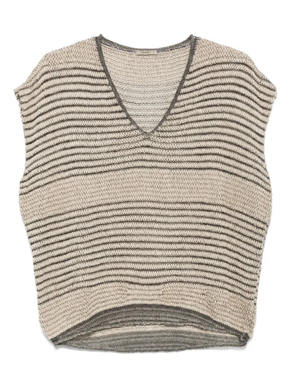 Striped Knitted Top