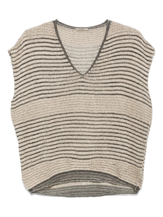 Striped Knitted Top