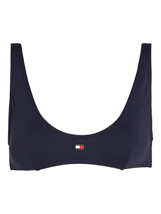 Logo-Print Bikini Top