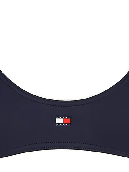 Logo-Print Bikini Top