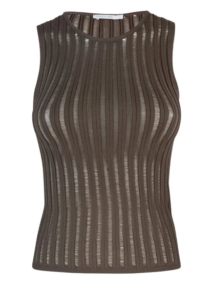 Ribbed Sleeveless Top