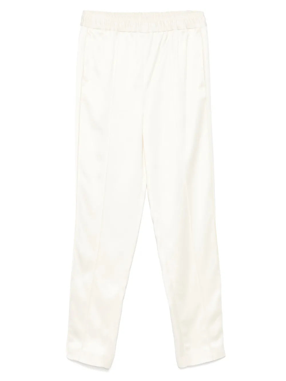 Elasticated Straight-Leg Trousers