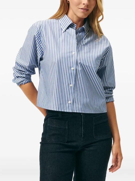 Striped Button-Up Shirt
